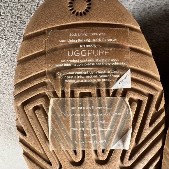 UGG Australia Cedric Chestnut Boots with Shearling Cuff and Buckle - Picture 11 of 11